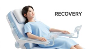 회복 중인 환자와 의료 케어 비주얼